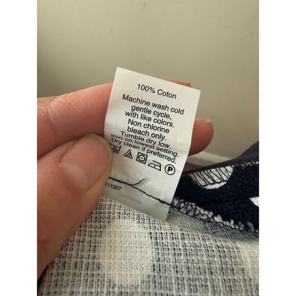 J. Crew Blue & White Polka Dot Shorts Size 14 - Picture 5 of 10